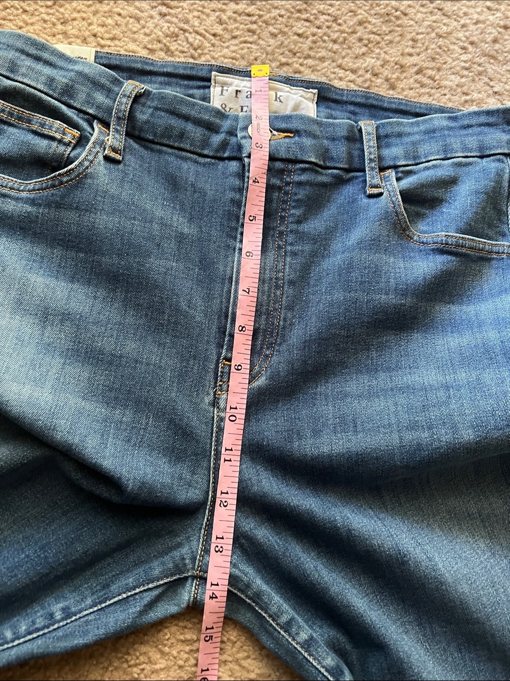 Frank & Eileen Flannigan Flare Jeans with Raw Hem Sz 31 Made In USA - Picture 8 of 9